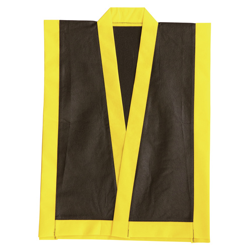 カラー不織布 エイサー打掛 黒(襟黄)S 帯付