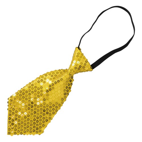 キラキラワイドネクタイ 金