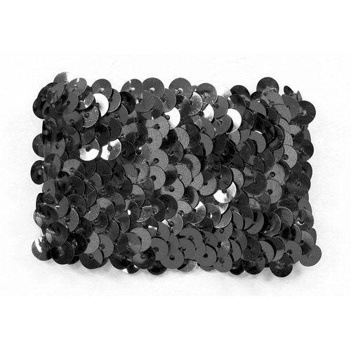 メタリックリストバンド ブラック