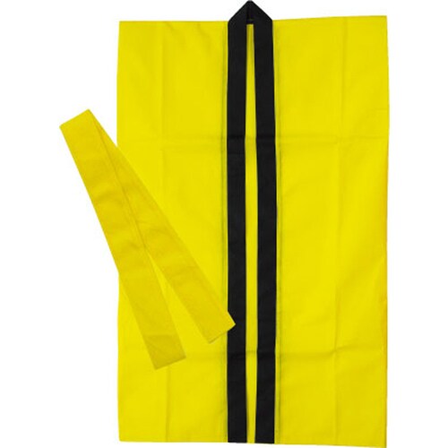 ロングハッピ不織布 黄 S(ハチマキ付)