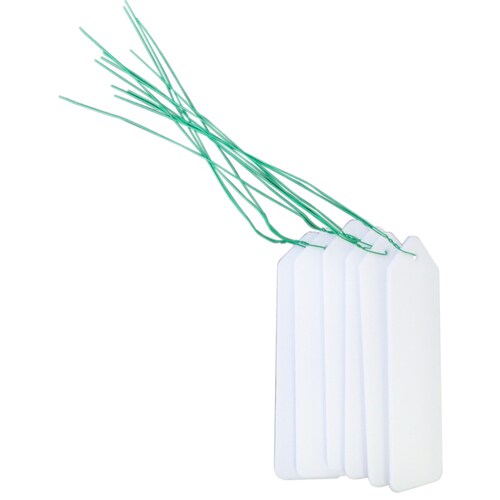 自然 吊ラベル ビニール線 6枚