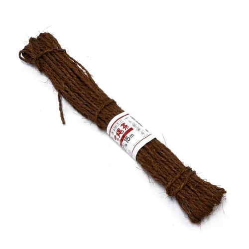 自然 盆栽用細引 茶 2mm×15M