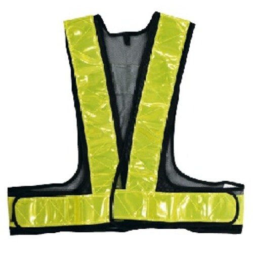 反射安全ベスト 紺/黄色 フリー