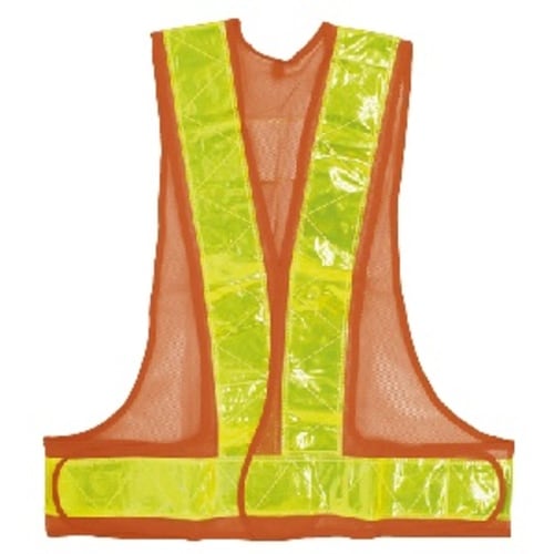 反射安全ベスト オレンジ/黄色 フリー