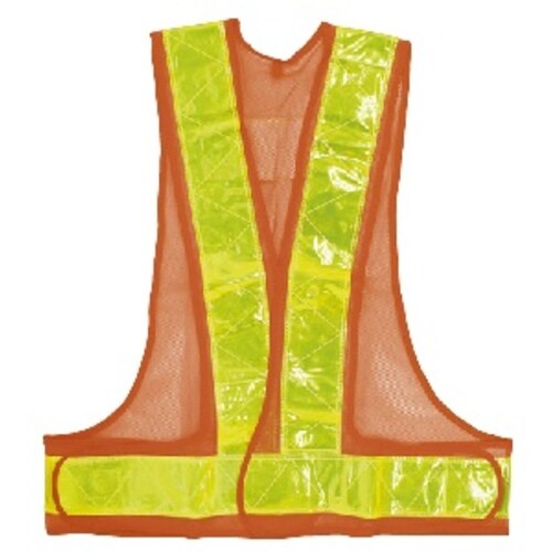 反射安全ベスト オレンジ/黄色 XL
