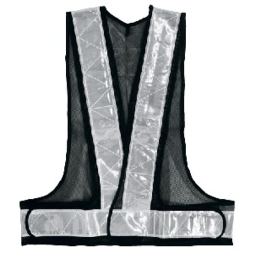 反射安全ベスト 紺/シルバー フリー