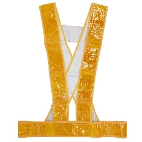 反射タスキ 黄色