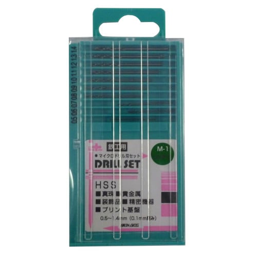 GCマイクロドリルセット10PC M−1