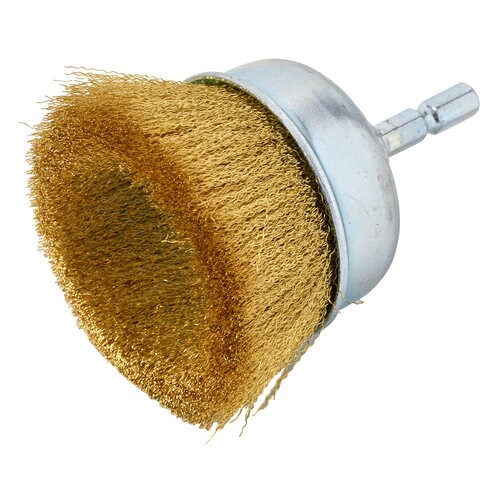 カップブラシ真鍮 RC−5 六角軸 65