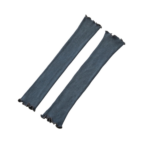 シルク混バラエティウォーマー ネイビー