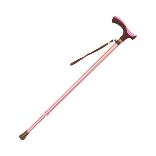 フロイデ カラーステッキ伸縮10段階調整 ピンク