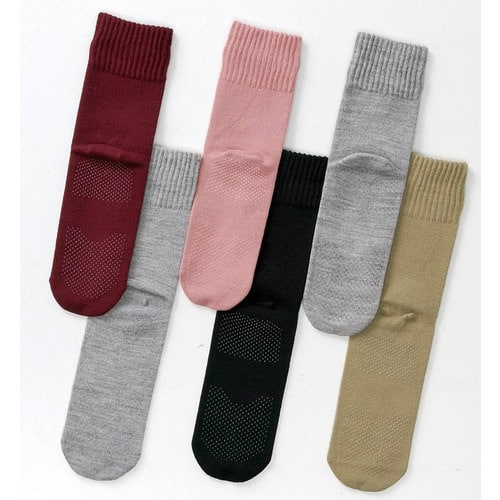 ゴムなしすべり止めソックス紳士(秋冬用) グレー