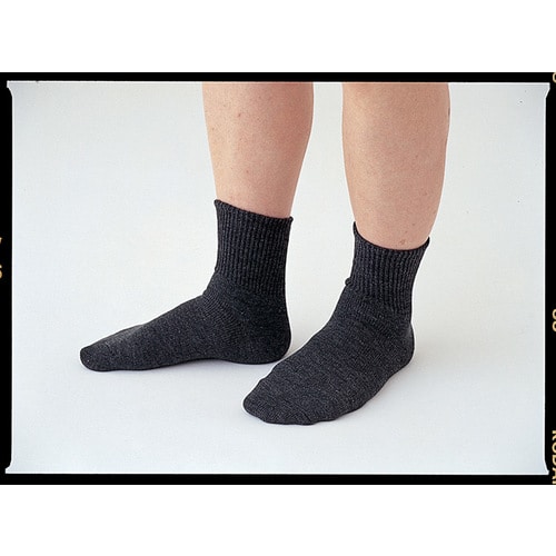 じんわりあったかくつ下紳士用滑止め付 ネイビー×7