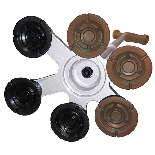 アシストスーパー多点杖替ゴム(6個) 黒×茶×5