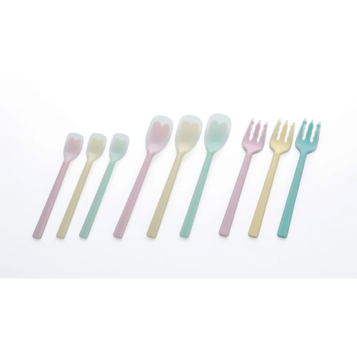 ソフトゴムスプーンレギュラー イエロー×10