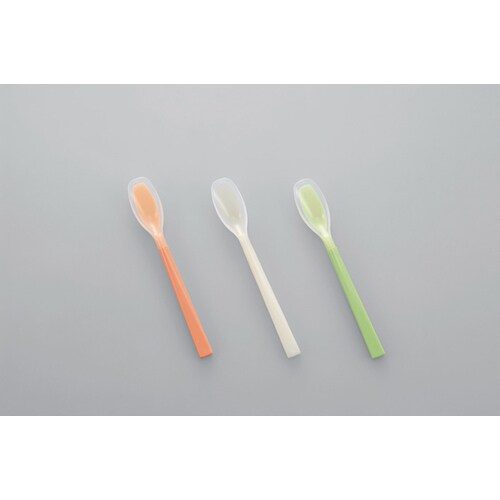 ソフトゴムスプーン深平型 オレンジ×8