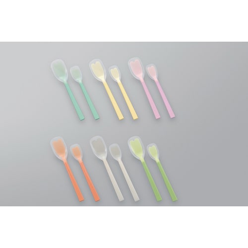 ソフトゴムスプーン大 ホワイト×8