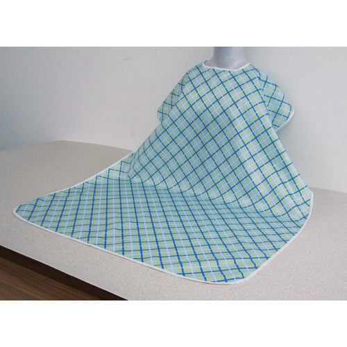 食事用エプロンW 花柄ピンク×6