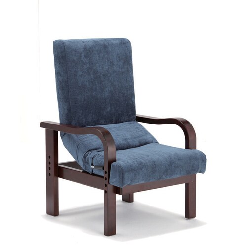 円背サポートチェア ENN ブルー ブラウン