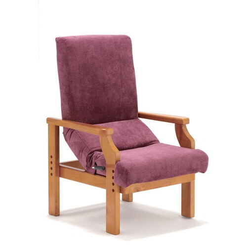 円背サポートチェア ENN パープル ナチュラル