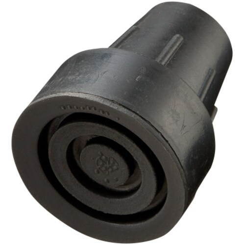 大きなつえ先ゴム/黒/16mm×16