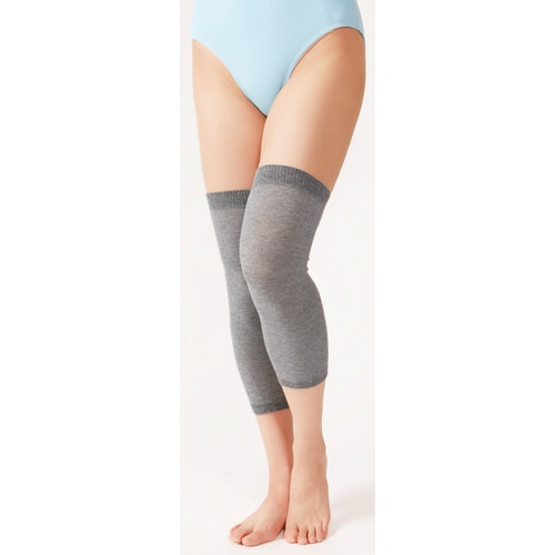 遠赤シルクひざサポーター2枚組/グレー/M−L×5