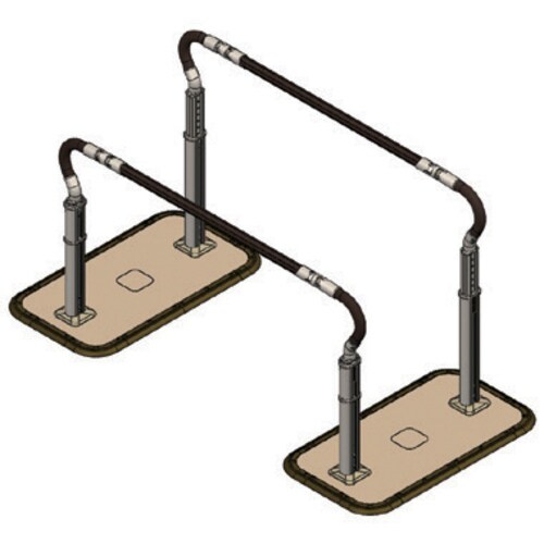 手すり スムーディ伸縮 両手すり 標準