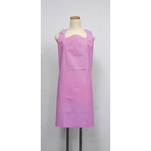 ウレタン防水カラーエプロン/ピンク/ショート×4