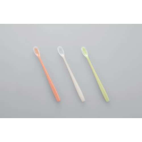 ソフトゴムスプーンシリコン一体タイプ/黄緑/小×8