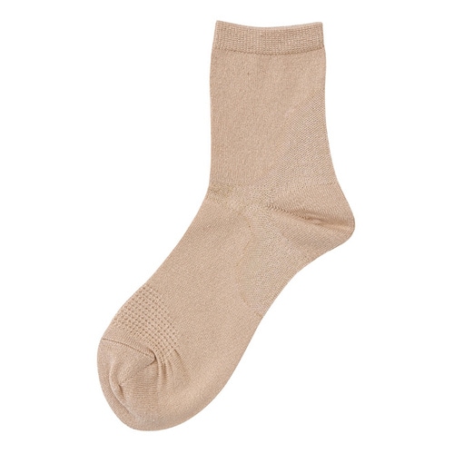 婦人シルクアーチアップソックス ベージュ×8