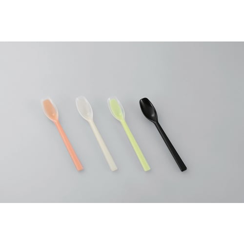 ソフトゴムスプーンシリコン一体タイプ/橙/深平型