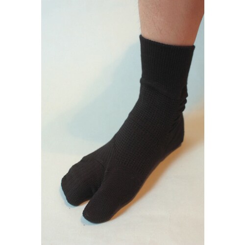 外反母趾対策靴下/黒/23−24cm×3