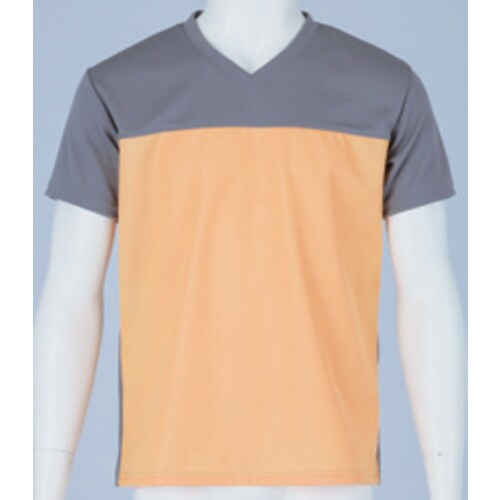 入浴介護Tシャツ/オレンジ/3L×3