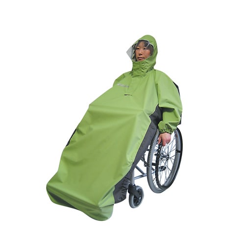 車いす用レインコート アクトフリーN/緑