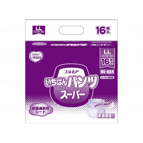 いちばんパンツスーパー LL 16枚入×4