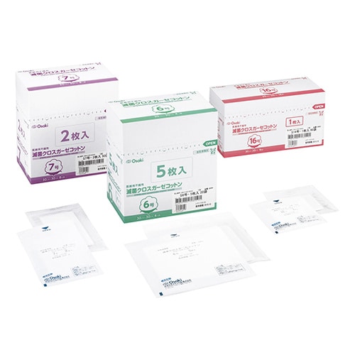 滅菌クロスガーゼコットンS6号−10