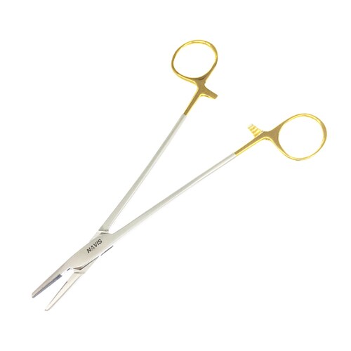 持針器(ダイヤチップ付)ヘガール持針器 180mm