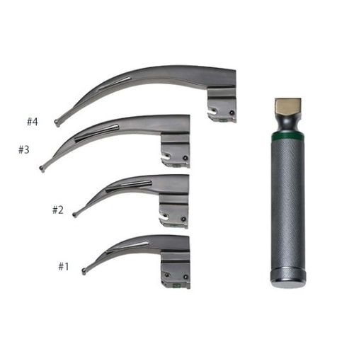 喉頭鏡 マッキントシュファイバー 4点セット