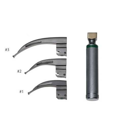 喉頭鏡 マッキントシュファイバー 3点セット