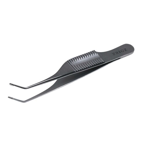 ギル デリケートピンセット 7.5cm 有鈎 曲