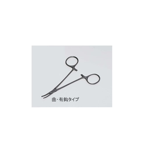 止血鉗子 マイクロモスキート 12cm 曲有鈎
