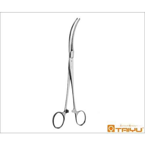 安藤子宮挟圧鉗子 弱弯 無鈎 ハズシ 全長21cm
