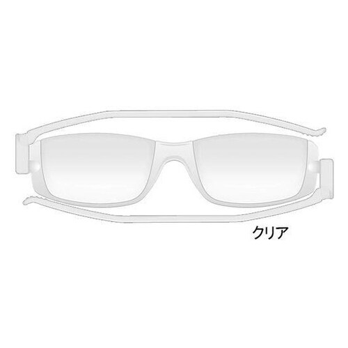 ナンニーニ折りたたみ老眼鏡 度数2.5 クリア