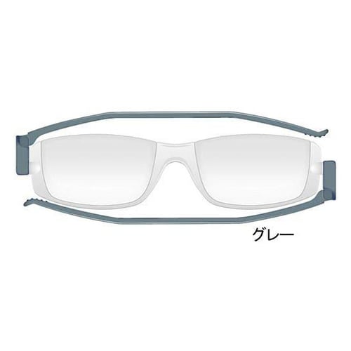 ナンニーニ折りたたみ老眼鏡 度数2.5 グレー