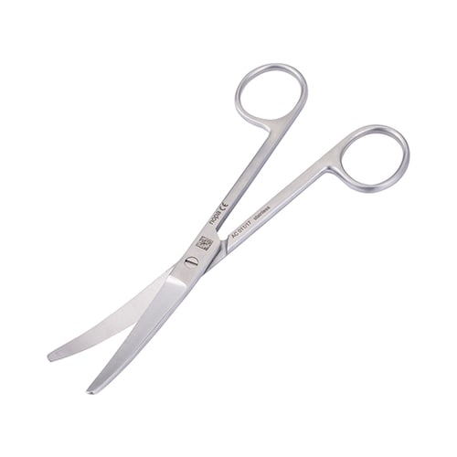 外科剪刃 両鈍 曲 175mm