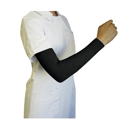 医療弾性スリーブ(弱圧タイプ・腕用) 2本入 黒