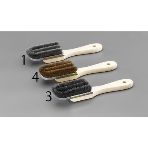 柄付ブラシ(真鍮製/3行・直)225mm