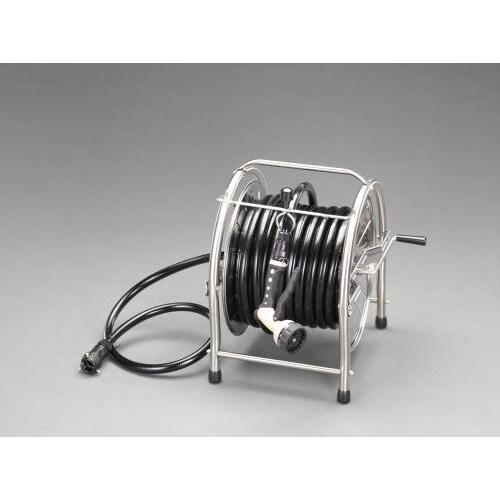 散水ホースリール(ステンレス製)15/20X30m