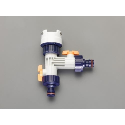 分岐口金2方向コック付