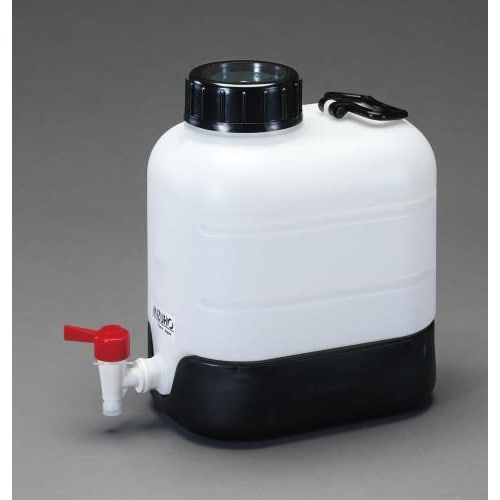 ポリ容器(底部傾斜・コック付)10L
